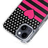 Polka Dots and Stripes Heart in Pink iPhone 14 MagSafe Case