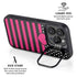 Polka Dots and Stripes Heart in Pink iPhone 14 Pro Max Kickstand Case