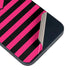 Polka Dots and Stripes Heart in Pink iPhone 15 Skin