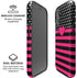 Polka Dots and Stripes Heart in Pink iPhone 16 Magsafe Impact Case