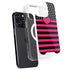 Polka Dots and Stripes Heart in Pink iPhone 16 Pro MagSafe Case