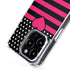 Polka Dots and Stripes Heart in Pink iPhone 16 Pro Max MagSafe Case