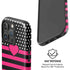 Polka Dots and Stripes Heart in Pink iPhone 16 Pro Max Magsafe Impact Case