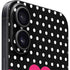 Polka Dots and Stripes Heart in Pink iPhone 16 Skin
