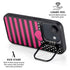 Polka Dots and Stripes Heart in Pink iPhone 16e Kickstand Case