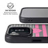 Polka Dots and Stripes Heart in Pink iPhone 16e Kickstand Case