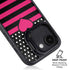 Polka Dots and Stripes Heart in Pink iPhone 16e Kickstand Case