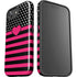 Polka Dots and Stripes Heart in Pink iPhone 16e Impact Case