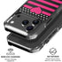 Polka Dots and Stripes Heart in Pink iPhone 18 Pro Clear Case