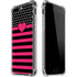 Polka Dots and Stripes Heart in Pink iPhone Cases