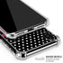 Polka Dots and Stripes Heart in Pink iPhone X/XS Clear Case