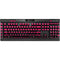 Polka Dots and Stripes Heart in Pink K95 RGB PLATINUM Mechanical Gaming Keyboard Skin