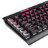 Polka Dots and Stripes Heart in Pink K95 RGB PLATINUM Mechanical Gaming Keyboard Skin