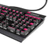 Polka Dots and Stripes Heart in Pink K95 RGB PLATINUM Mechanical Gaming Keyboard Skin