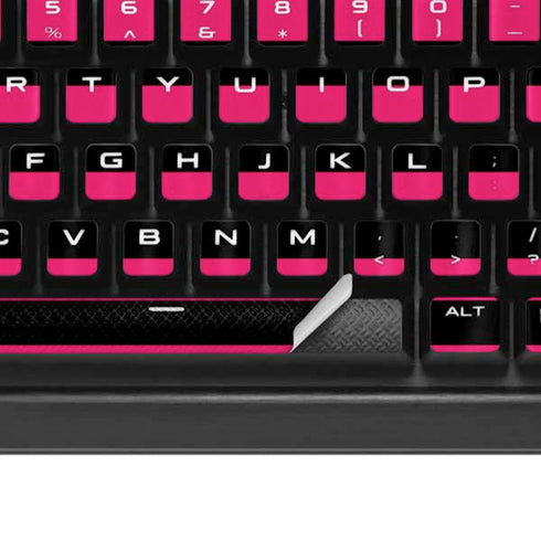 Polka Dots and Stripes Heart in Pink K95 RGB PLATINUM Mechanical Gaming Keyboard Skin