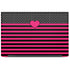 Polka Dots and Stripes Heart in Pink Dell Latitude Skin