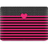 Polka Dots and Stripes Heart in Pink Apple MacBook Air Skin