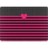 Polka Dots and Stripes Heart in Pink Apple MacBook Pro 14-inch Skin