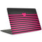 Polka Dots and Stripes Heart in Pink MacBook Skins