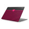 Polka Dots and Stripes Heart in Pink Apple MacBook Pro 16-inch Skin