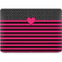 Polka Dots and Stripes Heart in Pink Apple MacBook Pro 16-inch Skin