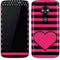 Polka Dots and Stripes Heart in Pink Moto E5 Play Skin