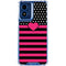 Polka Dots and Stripes Heart in Pink Moto G Play 4G (2024) Clear Case