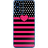 Polka Dots and Stripes Heart in Pink Moto G Play 4G (2024) Skin