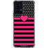 Polka Dots and Stripes Heart in Pink Moto G Power 5G (2024) Clear Case