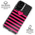 Polka Dots and Stripes Heart in Pink Moto G Power 5G (2024) Clear Case