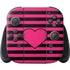 Polka Dots and Stripes Heart in Pink Nintendo Switch 2 (2025) Joy-Con Controller Skin
