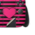 Polka Dots and Stripes Heart in Pink Nintendo Switch 2 (2025) Joy-Con Controller Skin