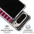 Polka Dots and Stripes Heart in Pink Pixel 9/9 Pro Clear Case
