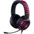 Polka Dots and Stripes Heart in Pink Razer Kraken X Skin