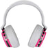 Polka Dots and Stripes Heart in Pink Surface Headphones Skin