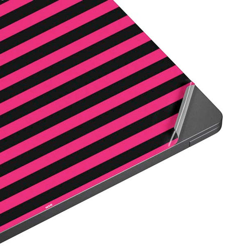 Polka Dots and Stripes Heart in Pink Surface Laptop 7 13.8in Skin