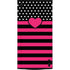 Polka Dots and Stripes Heart in Pink XBox Series X Digital Edition Console Skin