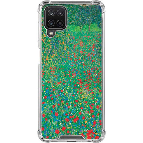 Poppy Field by Gustav Klimt Galaxy Cases