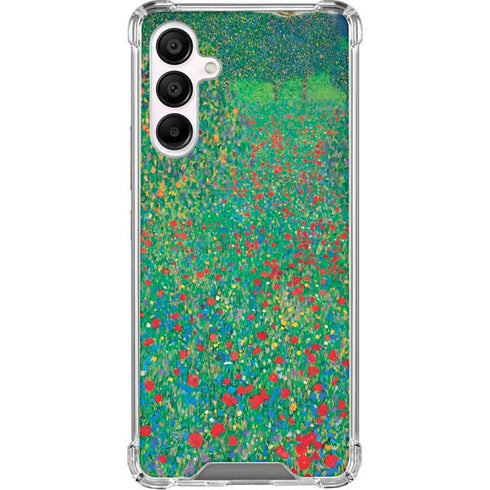 Poppy Field by Gustav Klimt Galaxy A16 5G Clear Case