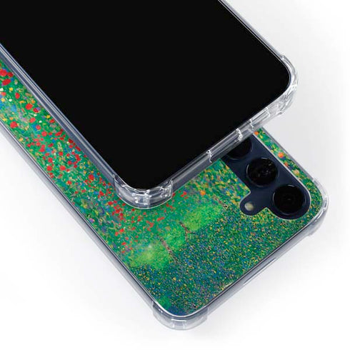 Poppy Field by Gustav Klimt Galaxy A35 5G Clear Case