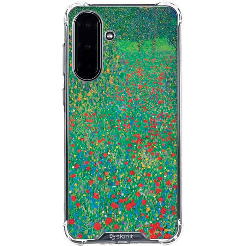 Poppy Field by Gustav Klimt Galaxy A36 5G Clear Case