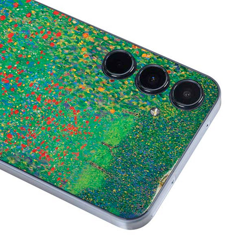 Poppy Field by Gustav Klimt Galaxy A55 5G Skin