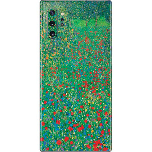 Poppy Field by Gustav Klimt Galaxy Note 10 Plus Skin