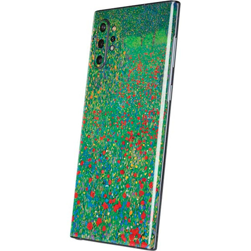 Poppy Field by Gustav Klimt Galaxy Note 10 Plus Skin