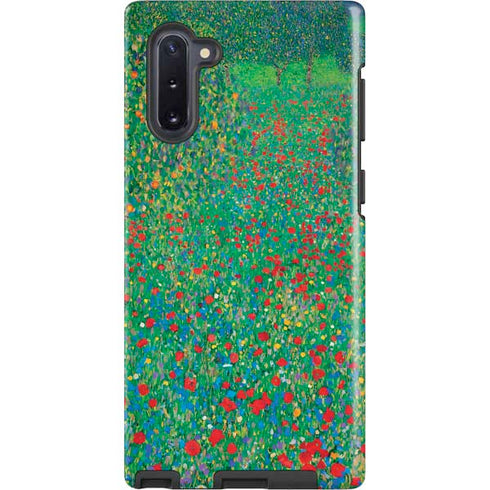 Poppy Field by Gustav Klimt Galaxy Cases