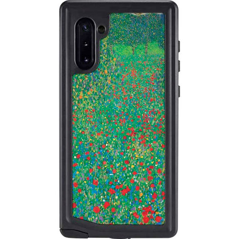 Poppy Field by Gustav Klimt Galaxy Cases