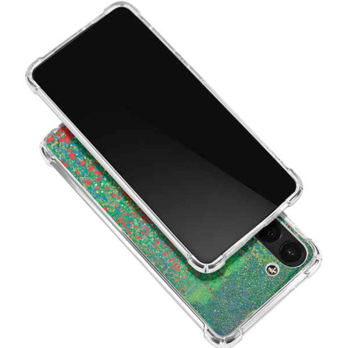 Poppy Field by Gustav Klimt Galaxy S24 FE Clear Case