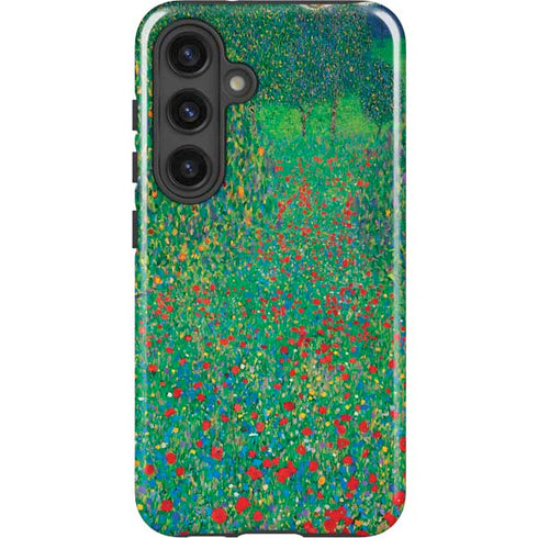 Poppy Field by Gustav Klimt Galaxy S25 Impact Case