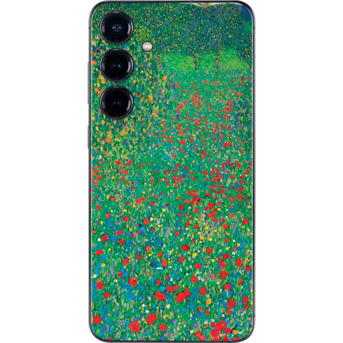 Poppy Field by Gustav Klimt Galaxy S25 Plus Skin