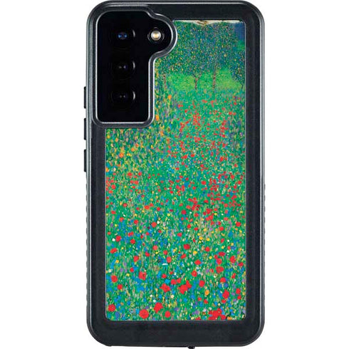 Poppy Field by Gustav Klimt Galaxy S24 Plus Waterproof Case